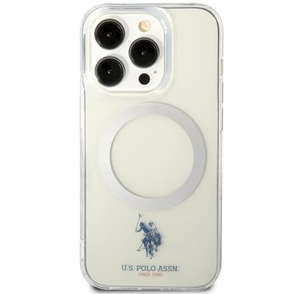 US Polo iPhone 15 Mobilskal MagSafe Collection - Clear