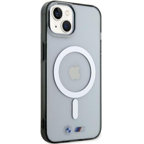 BMW iPhone 15 Mobilskal Magsafe Silver Ring - Transparent