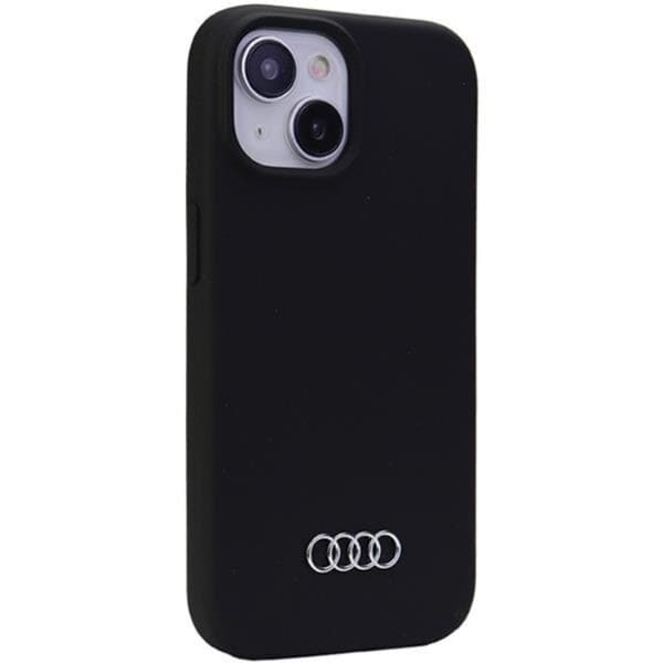 Audi iPhone 15 Plus Mobilskal Silikon - Svart