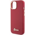 Miniatyrbild 6 av 8: Guess iPhone 15 Mobilskal Silikon Script Metal Logo Frame