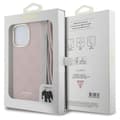 Miniatyrbild 7 av 7: Guess iPhone 15 Pro Mobilhalsband Skal Print - Rosa