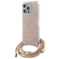 Miniatyrbild 1 av 7: Guess iPhone 15 Pro Mobilhalsband Skal Print - Rosa
