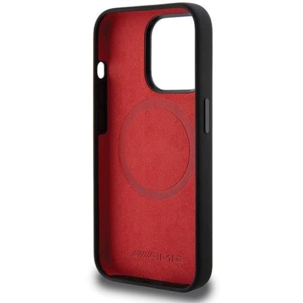 AMG iPhone 15 Pro Mobilskal MagSafe Silikon Large Rhombuses