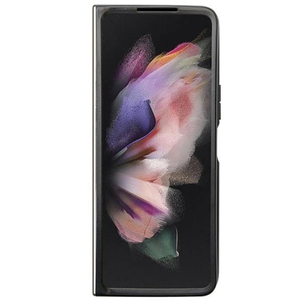 Guess Galaxy Z Fold 5 Mobilskal Läder 4G Diamond Triangle - Brun