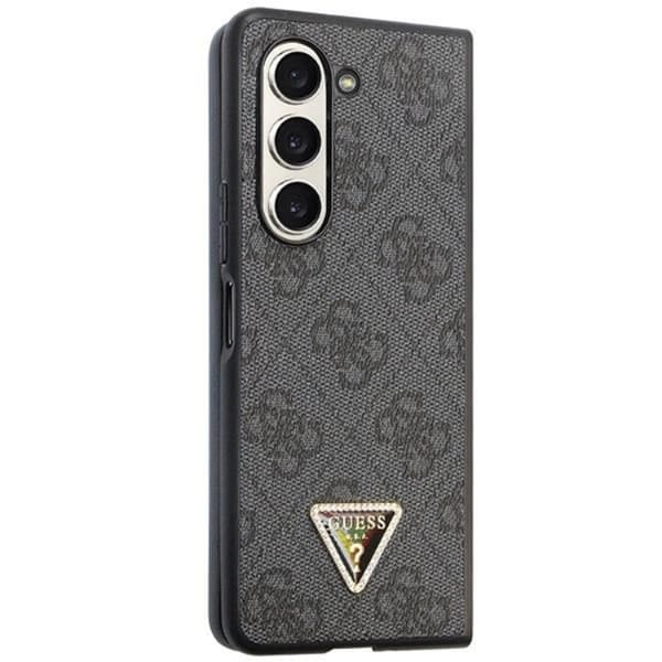 Guess Galaxy Z Fold 5 Mobilskal Läder 4G Diamond Triangle - Brun
