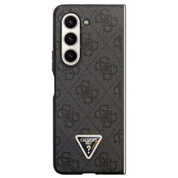 Guess Galaxy Z Fold 5 Mobilskal Läder 4G Diamond Triangle - Brun