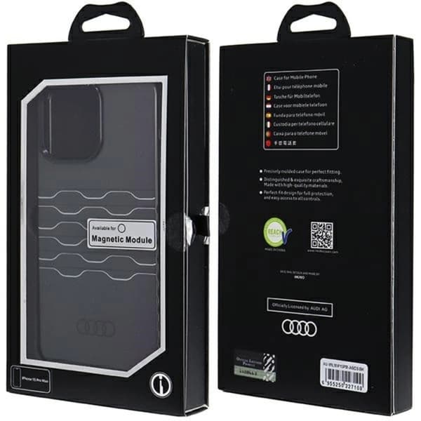 Audi iPhone 15 Pro Max Mobilskal Magsafe IML - Svart