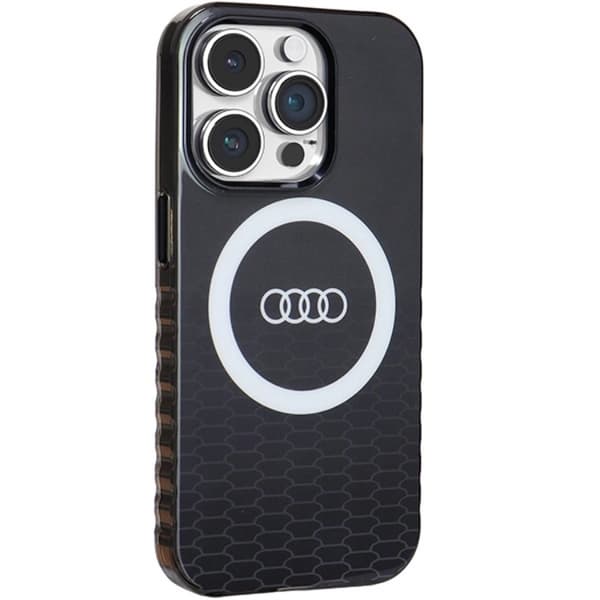 Audi iPhone 14 Pro Mobilskal Magsafe IML Big Logo - Svart
