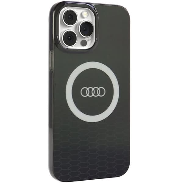 Audi iPhone 13 Pro Max Mobilskal Magsafe IML Big Logo - Svart