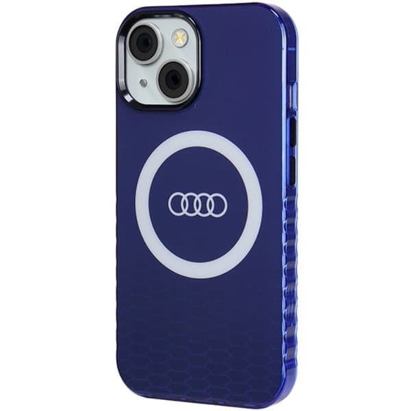 Audi iPhone 15/14/13 Mobilskal Magsafe IML Big Logo - Blå