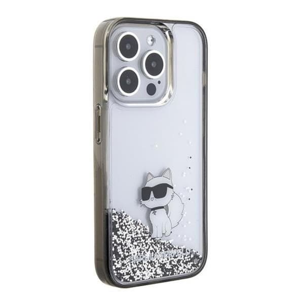 KARL LAGERFELD iPhone 15 Pro Max Mobilskal Liquid Glitter Choupette