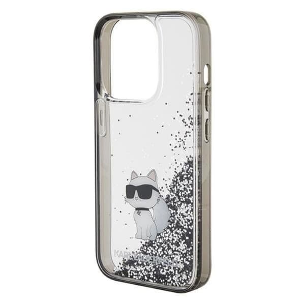 KARL LAGERFELD iPhone 15 Pro Max Mobilskal Liquid Glitter Choupette