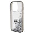 Miniatyrbild 6 av 8: KARL LAGERFELD iPhone 15 Pro Max Mobilskal Liquid Glitter Choupette