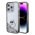 Miniatyrbild 1 av 8: KARL LAGERFELD iPhone 15 Pro Max Mobilskal Liquid Glitter Choupette