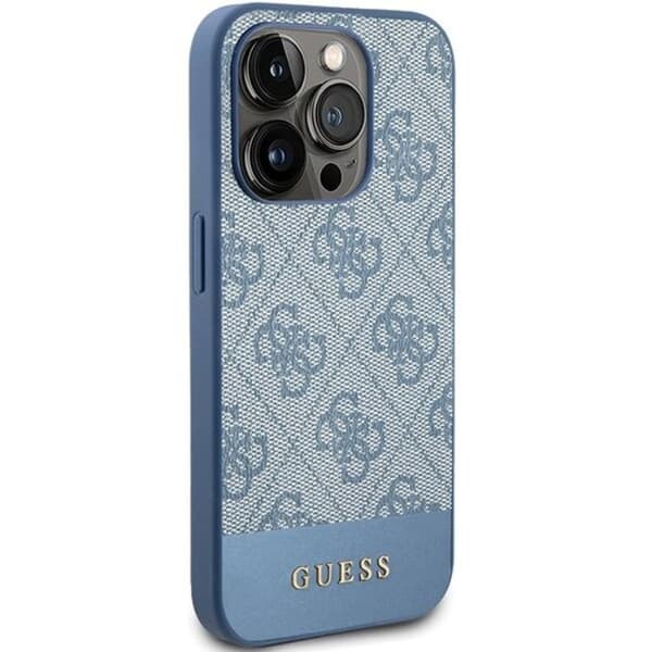 Guess iPhone 15 Pro Max Mobilskal Stripe Collection - Blå