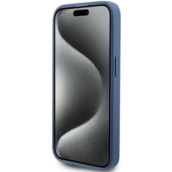 Guess iPhone 15 Pro Max Mobilskal Stripe Collection - Blå
