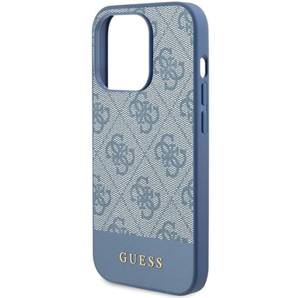 Guess iPhone 15 Pro Max Mobilskal Stripe Collection - Blå