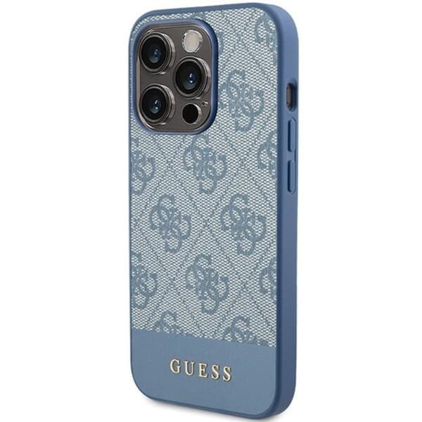 Guess iPhone 15 Pro Max Mobilskal Stripe Collection - Blå