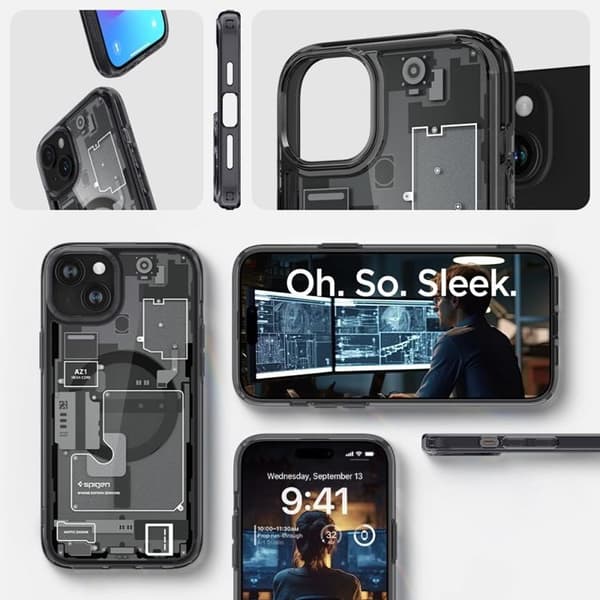Spigen iPhone 15 Plus Mobilskal Magsafe Ultra Hybrid - Zero One