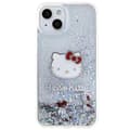 Miniatyrbild 3 av 8: Hello Kitty iPhone 15 Mobilskal Liquid Glitter Charms