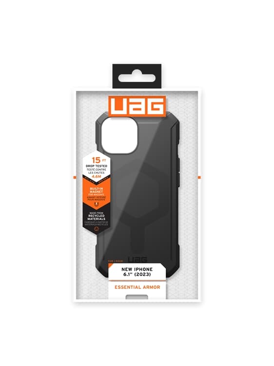 UAG iPhone 15 Mobilskal Magsafe Essential Armor - Svart