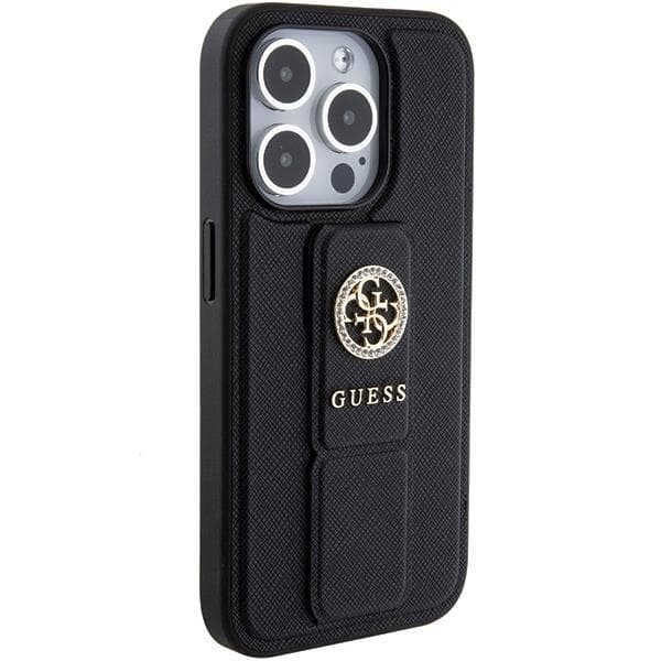 Guess iPhone 15 Pro Max Mobilskal Grip Stand Saffiano Strass