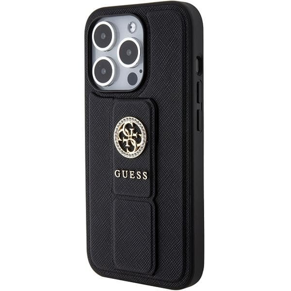Guess iPhone 15 Pro Max Mobilskal Grip Stand Saffiano Strass