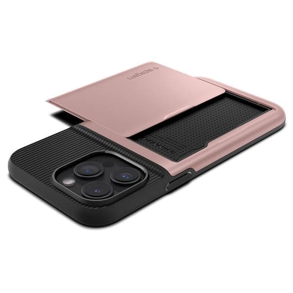 Spigen iPhone 15 Pro Mobilskal Slim Armor CS - Rosa