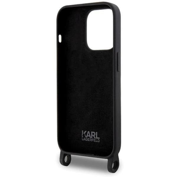 Karl Lagerfeld iPhone 15 Mobilskal Crossbody Silikon Choupette