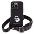 Miniatyrbild 2 av 7: Karl Lagerfeld iPhone 15 Mobilskal Crossbody Silikon Choupette