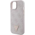 Miniatyrbild 6 av 8: Guess iPhone 15 Mobilskal Triangle Strass - Rosa