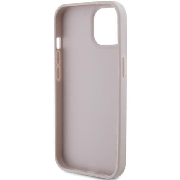 Guess iPhone 15 Mobilskal Triangle Strass - Rosa