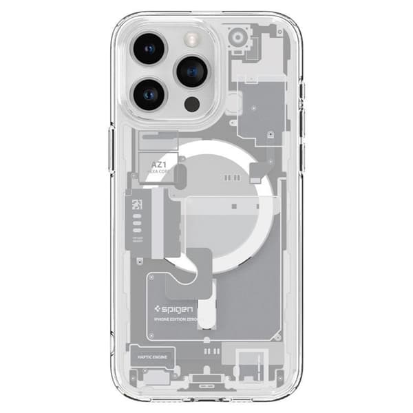 Spigen iPhone 15 Pro Mobilskal Magsafe Hybrid - Zero One Vit