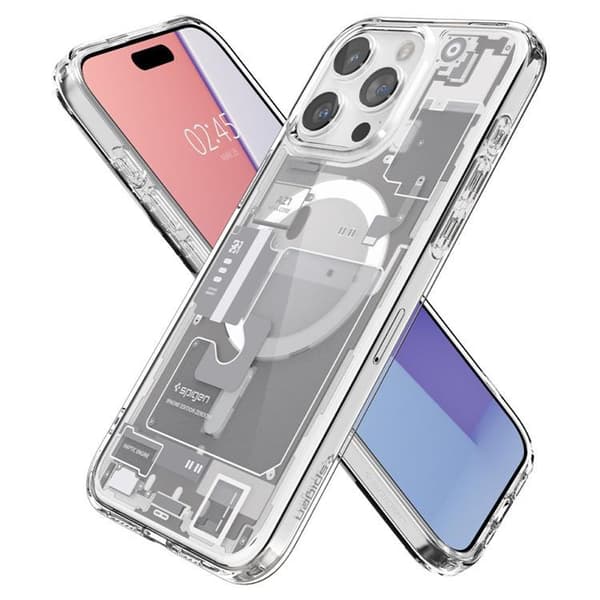 Spigen iPhone 15 Pro Mobilskal Magsafe Hybrid - Zero One Vit