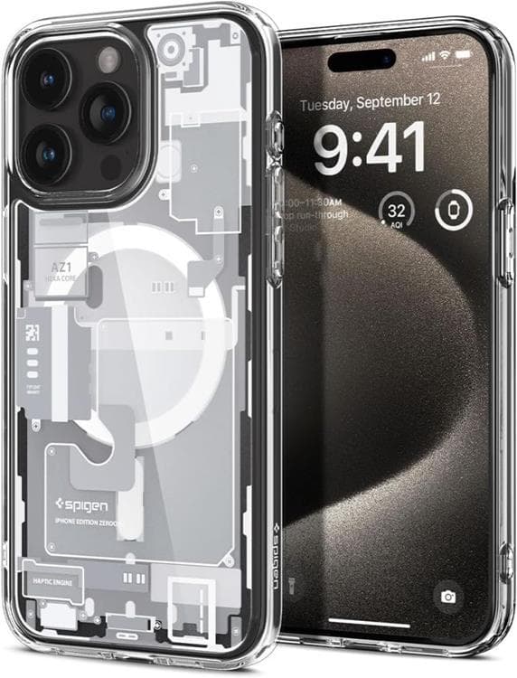 Spigen iPhone 15 Pro Mobilskal Magsafe Hybrid - Zero One Vit
