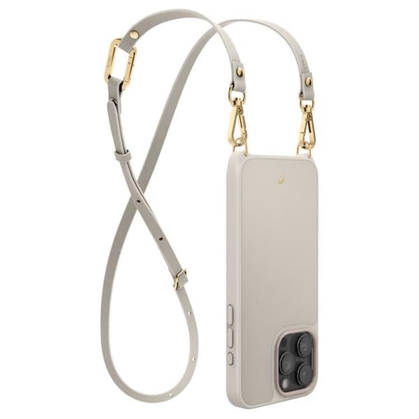 Spigen iPhone 15 Pro Mobilhalsband Skal Magsafe Cyrill - Cream
