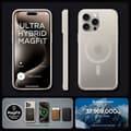 Miniatyrbild 9 av 10: Spigen iPhone 15 Pro Max Mobilskal Magsafe Hybrid - Titanium