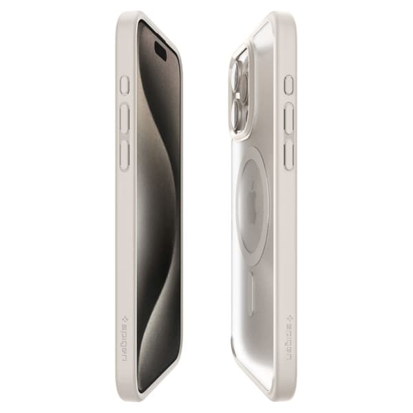 Spigen iPhone 15 Pro Mobilskal Magsafe Ultra Hybrid - Titanium