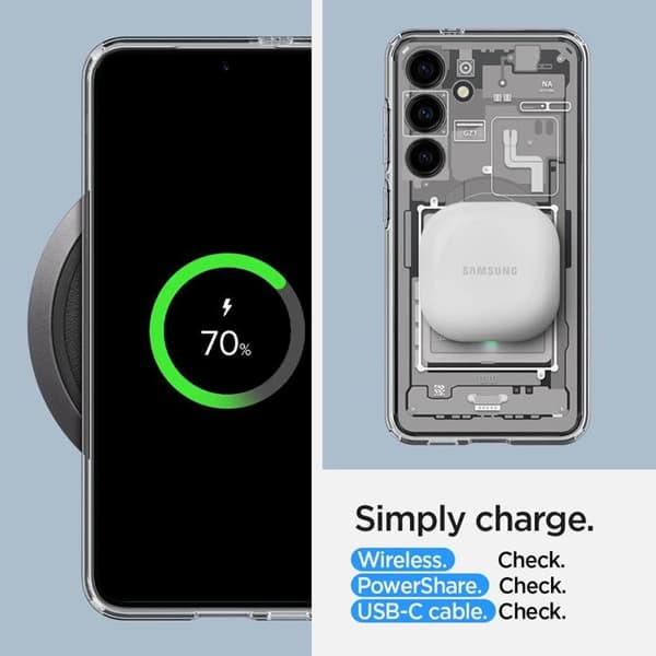 Spigen Galaxy S24 Mobilskal Ultra Hybird - Vit Zero One
