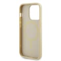 Miniatyrbild 7 av 8: Guess iPhone 15 Pro Max Mobilskal Magsafe Saffiano - Guld