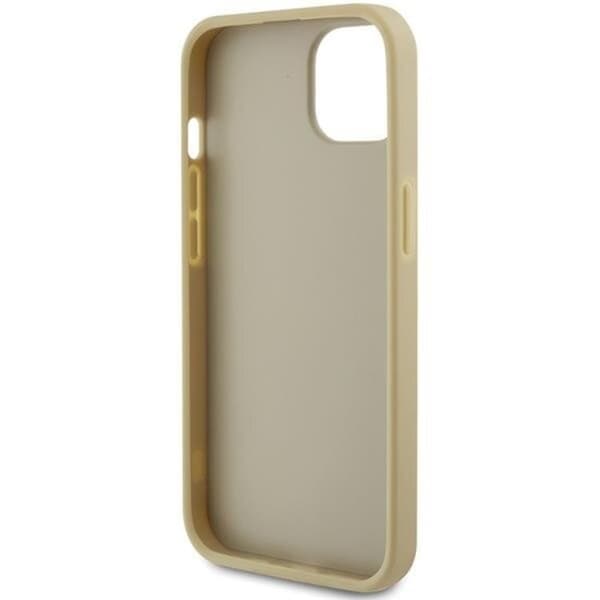 Guess iPhone 15 Mobilskal Perforated Glitter - Guld