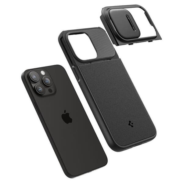 Spigen iPhone 15 Pro Mobilskal Magsafe Optik Armor - Svart