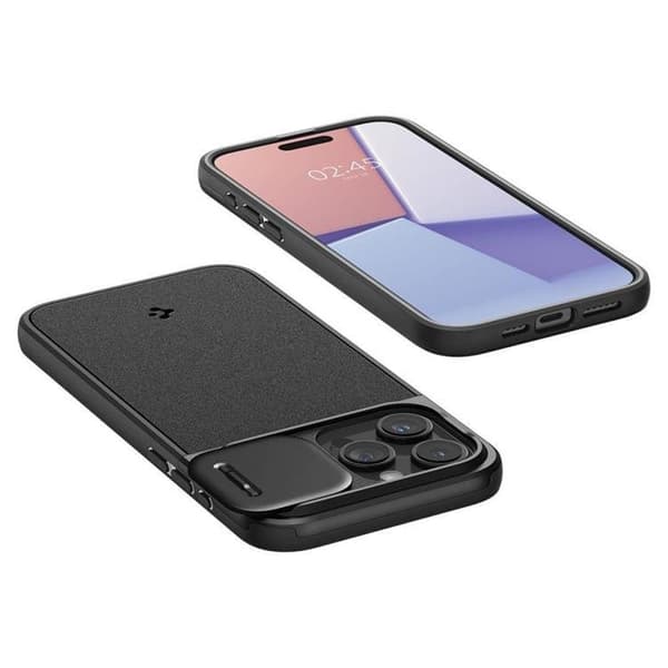 Spigen iPhone 15 Pro Mobilskal Magsafe Optik Armor - Svart