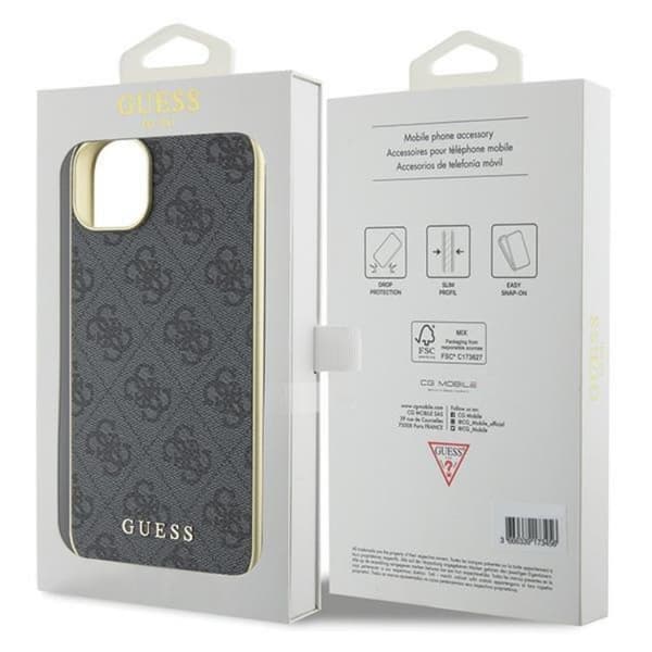 Guess iPhone 15 Plus Mobilskal Charms Collection - Grå
