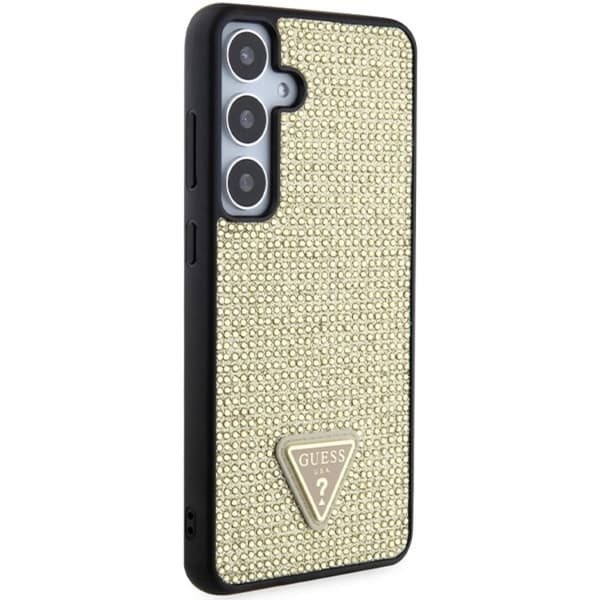 Guess Galaxy S24 Mobilskal Rhinestone Triangle - Guld