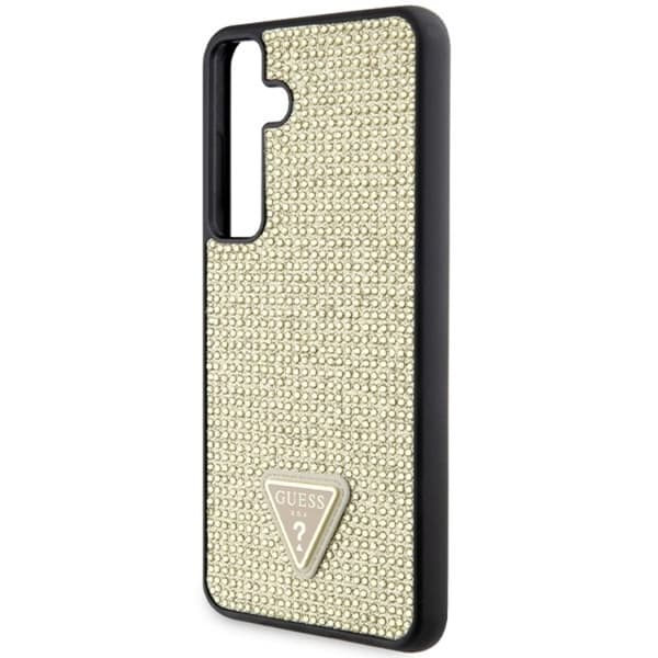Guess Galaxy S24 Mobilskal Rhinestone Triangle - Guld