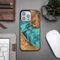 Miniatyrbild 2 av 4: Bewood iPhone 15 Pro Max Mobilskal Unique Turquoise