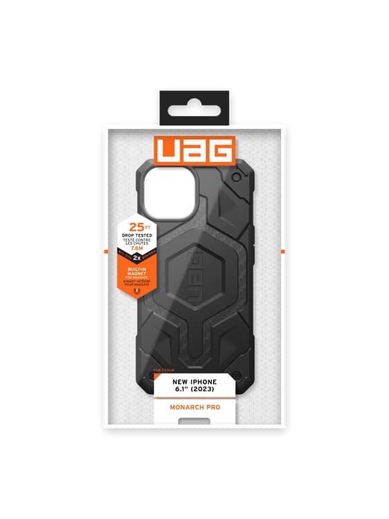 UAG iPhone 15 Mobilskal Magsafe Monarch Pro - Carbon Fiber