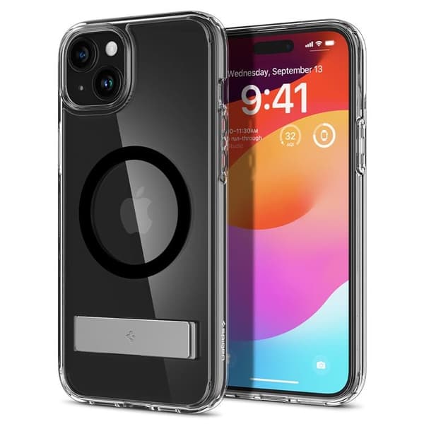 Spigen iPhone 15 Mobilskal Magsafe Ultra Hybrid S - Svart