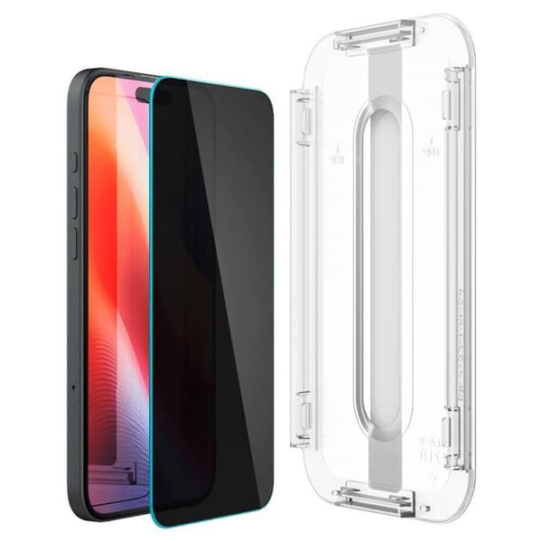 [2-Pack] Spigen iPhone 15/16 Härdat Glas Skärmskydd Privacy